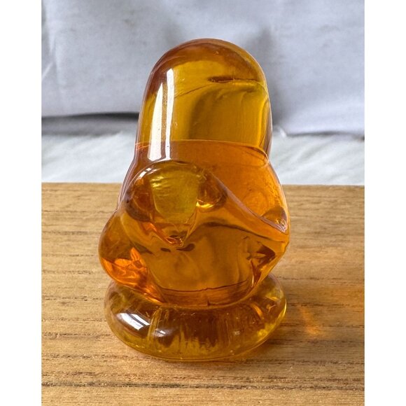 Vintage Titan Art Glass Baby Golden Canary Signed on Bottom Collectors Piece - Picture 3 of 8